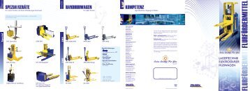 SPEZIALGERÄTE HANDHUBWAGEN KOMPETENZ - C.B.K.-Stapler
