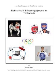 Elektronische Erfassungssysteme im Taekwondo