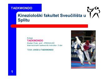 taekwondo - Kineziološki fakultet Split