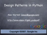 Design Patterns in Python - Alex Martelli