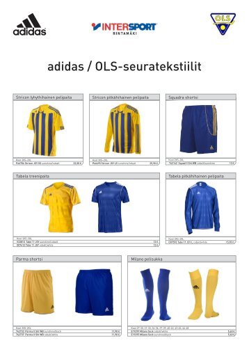 adidas / OLS-seuratekstiilit