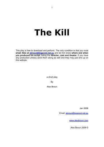 The Kill - Alex Broun