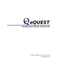 eQUEST 3.40+ Tutorial - DOE-2.com