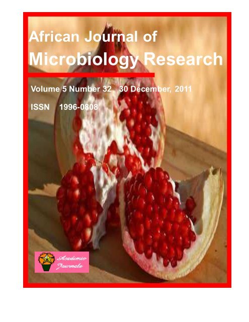 Microbiology Research - Academic Journals