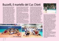 Buzzelli, il martello del Cus Chieti - CUSI