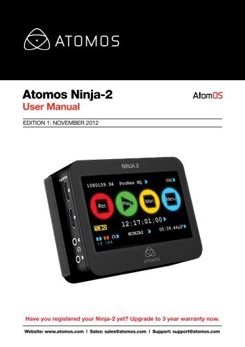 Ninja-2 User Manual - Atomos