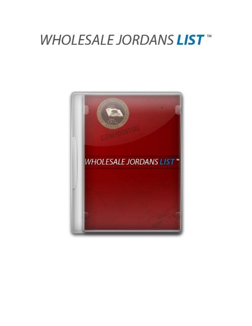 wholesale jordan list