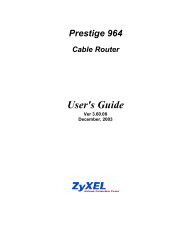 Prestige 964 Cable Router User's Guide - GGA Maur