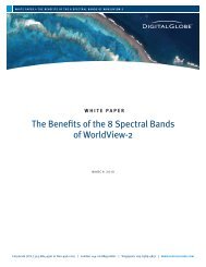 The Benefits of the 8 Spectral Bands of WorldView-2 - DigitalGlobe