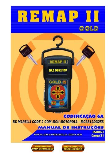 MANUAL DE CODIFICAÇÃO 6A - Chaves Gold