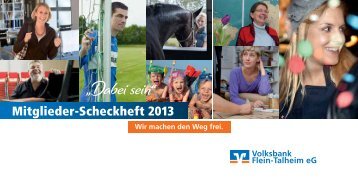 Mitgliederscheckheft 2013 - Volksbank Flein-Talheim eG