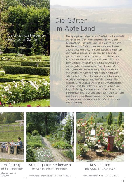 Gastgeberverzeichnis 2012 - Apfelland Stubenbergsee Tourismus