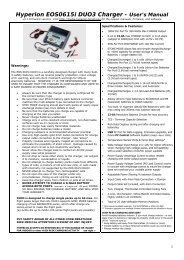 Hyperion EOS0615i DUO3 Charger - User's Manual