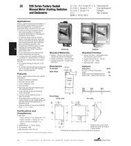 2C EDS Series Factory Sealed Manual Motor Starting Switches and ...