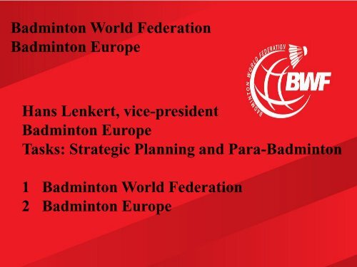 Badminton Development Structure - World Squash Federation