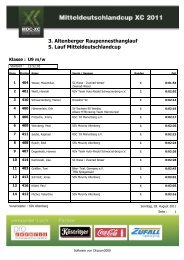 Ergebnis 3. Altenberger Raupennesthanglauf 5. Lauf ... - MDC