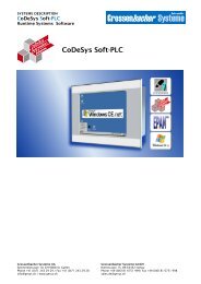 CoDeSys Soft-PLC - Grossenbacher Systeme AG