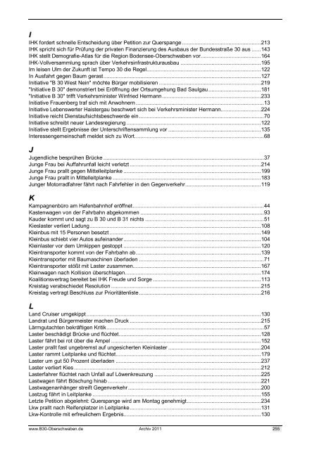 Archiv 2011 (PDF) (3,22 MB) - B30 Oberschwaben