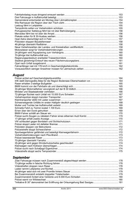 Archiv 2011 (PDF) (3,22 MB) - B30 Oberschwaben