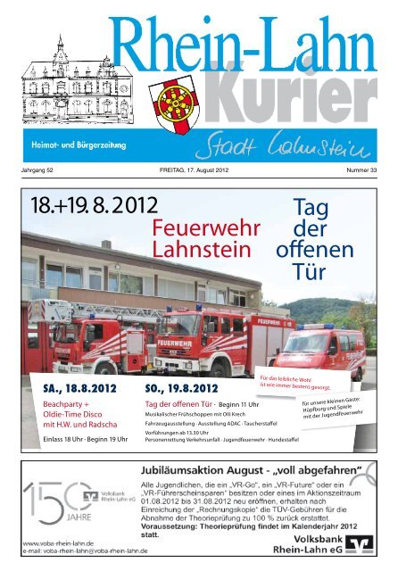 Tag Feuerwehr der Lahnstein offenen Tür 2102 .8 .91+. 81