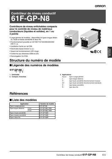 61F-GP-N8 Fiche produit