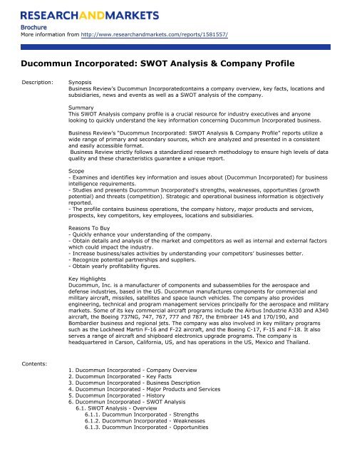 lockheed martin swot