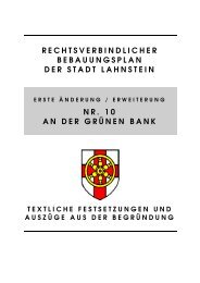 Bebauungsplan 10 An der gruenen Bank - Lahnstein