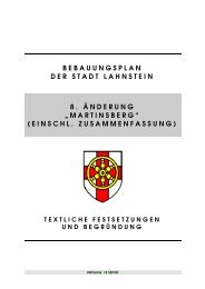 Bebauungsplan Martinsberg - Lahnstein
