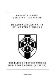 Bebauungsplan St. Martin Siedlung - Stadtverwaltung Lahnstein