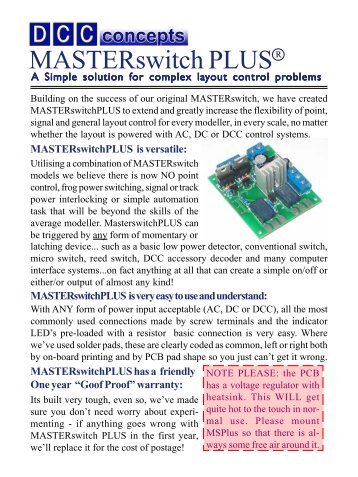 MS PLUS MANUAL 2C Final.p65 - DCC Concepts