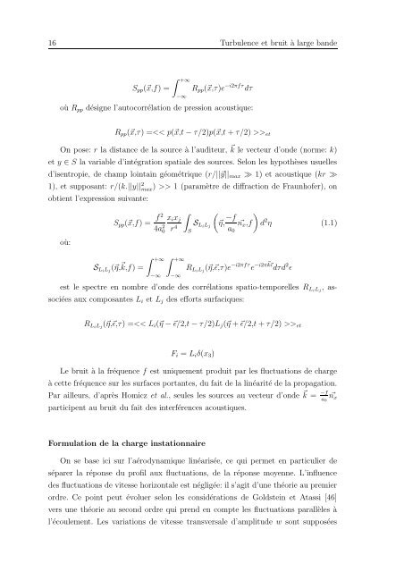 these approches numeriques pour la simulation du bruit a large ...