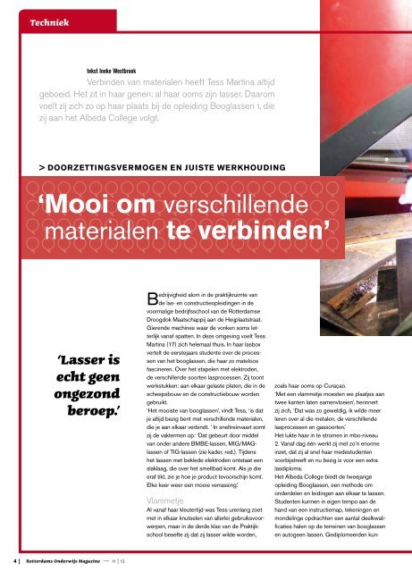 Rotterdams Onderwijs Magazine - Rotterdams Onderwijsbeleid