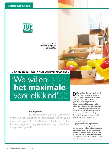 Rotterdams Onderwijs Magazine - Rotterdams Onderwijsbeleid