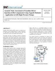 Acoustic Noise Assessment of Gasoline Direct Injection ... - Delphi