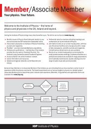 Member application form - Institute of Physics