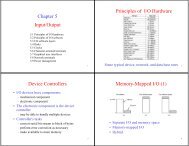 Input/Output Chapter 5 Principles of I/O Hardware Device ...