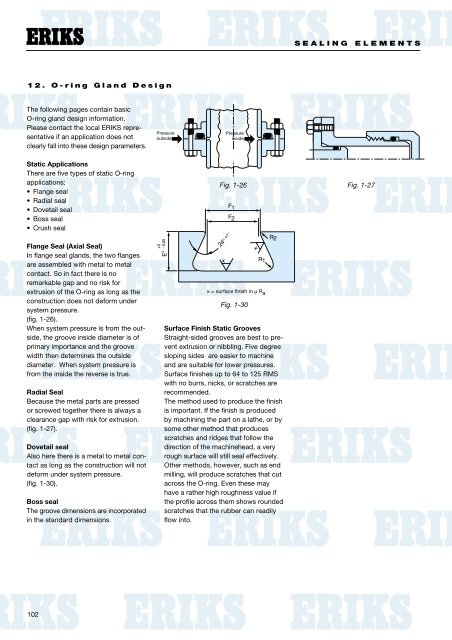 ERIKS - Technical Manual - O-Ring Gland Design Information