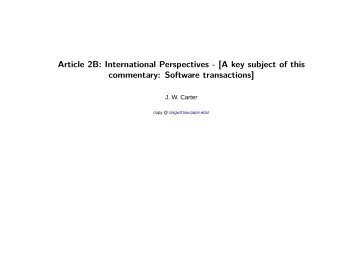 CISGw3 Database, Pace Law School: - Article 2B: International ...