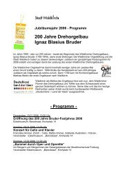 200 Jahre Drehorgelbau Ignaz Blasius Bruder - Orgelwelt Waldkirch