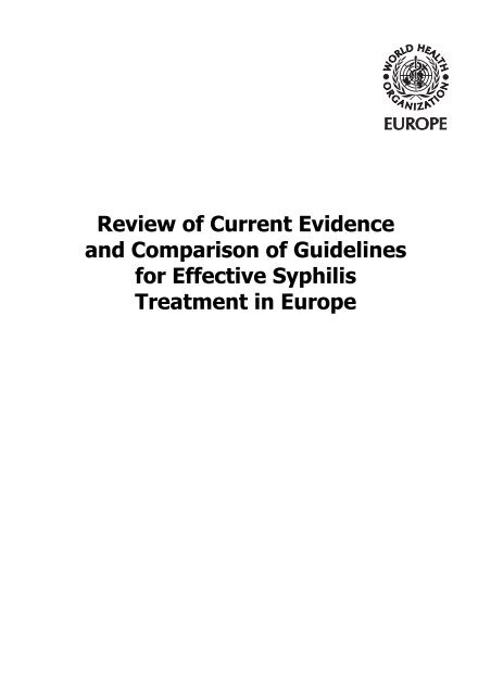 Review of Current Evidence and Comparison of Guidelines for ...