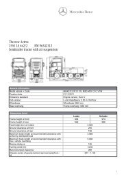 The new Actros 2551 LS 6x2/2 BM 96342312 Semitrailer tractor with ...