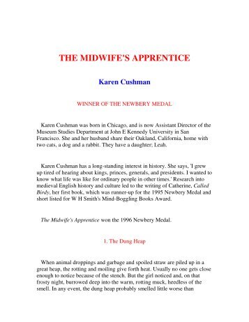 THE MIDWIFE'S APPRENTICE Karen Cushman - CSIR