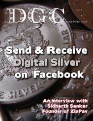 Send & Receive Digital Silver on Facebook - DGC