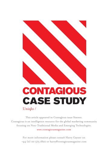 CASE STUDY Uniqlo - Contagious Magazine