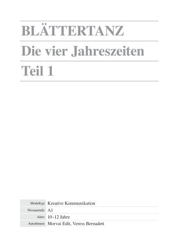 blättertanz Die vier Jahreszeiten teil 1 - Sulinet