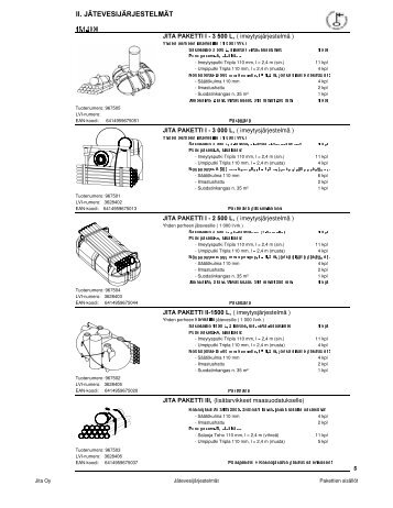 II. JÄTEVESIJÄRJESTELMÄT - Jita Oy