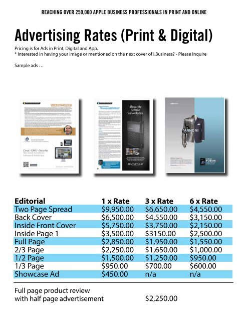 Media Kit 2013 - i.Business Magazine