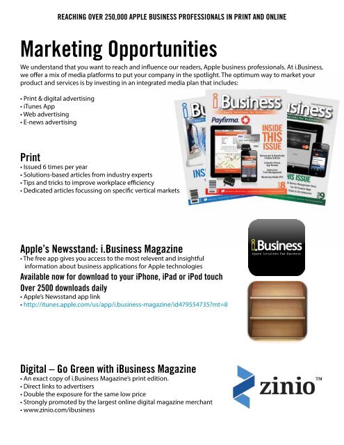 Media Kit 2013 - i.Business Magazine