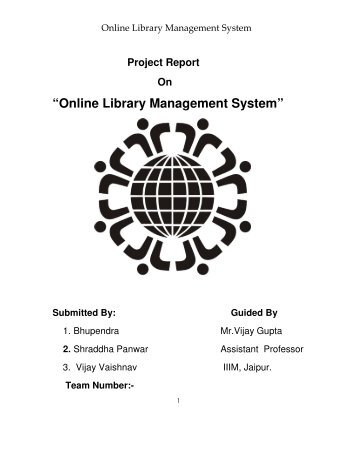 Project-Online library management system