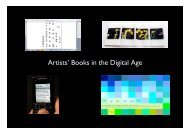 Artists' Books in the Digital Age - Book Arts